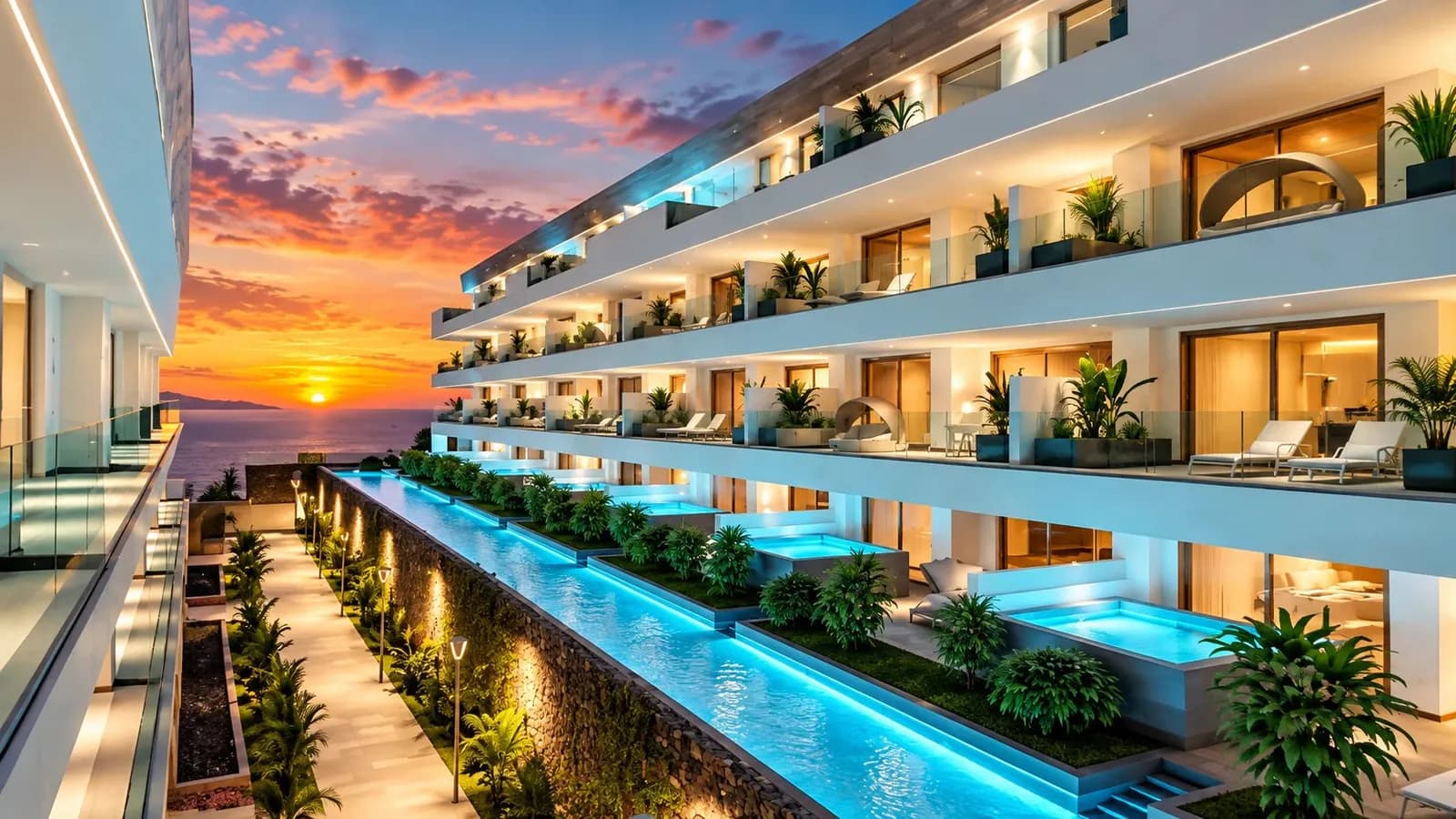 Działka inwestycyjna w Alcala -Teneryfa południowa - 55 luksusowych apartamentów z widokiem na ocean – 2